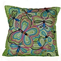 Butterfly Cushion, Green