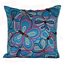 Butterfly Cushion, Blue