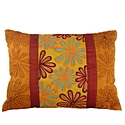 Silk Sunflowers Cushion, Orange