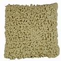 Cotton Chenille Loops Cushion, Cream