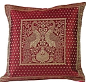 Peacock Print, Red